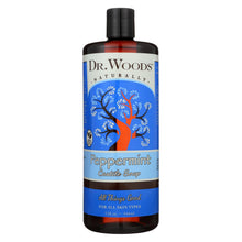 Load image into Gallery viewer, Dr. Woods Pure Castile Soap Peppermint - 32 Fl Oz