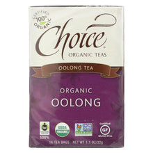 Load image into Gallery viewer, Choice Organic Teas Oolong Tea - 16 Tea Bags - Case Of 6