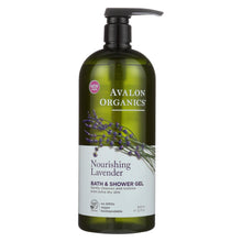 Load image into Gallery viewer, Avalon Organics Bath And Shower Gel Lavender - 32 Fl Oz