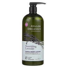 Load image into Gallery viewer, Avalon Organics Hand And Body Lotion Lavender - 32 Fl Oz