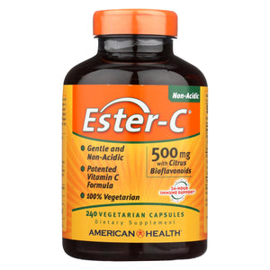 American Health - Ester-c With Citrus Bioflavonoids - 500 Mg - 240 Vegetarian Capsules