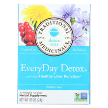 Load image into Gallery viewer, Traditional Medicinals Everyday Detox Herbal Tea - Case Of 6 - 16 Bags