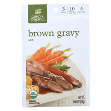 Load image into Gallery viewer, Simply Organic Vegetarian Brown Gravy Seasoning Mix - Case Of 12 - 1 Oz.