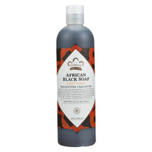 Load image into Gallery viewer, Nubian Heritage African Black Soap Body Wash And Scrub - 13 Fl Oz