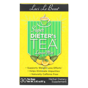 Laci Le Beau Super Dieter's Tea Lemon Mint - 30 Tea Bags