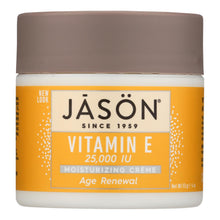 Load image into Gallery viewer, Jason Moisturizing Creme Vitamin E Age Renewal Fragrance Free - 25000 Iu - 4 Oz