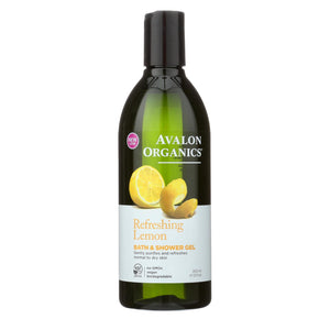 Avalon Organics Bath And Shower Gel Lemon - 12 Fl Oz
