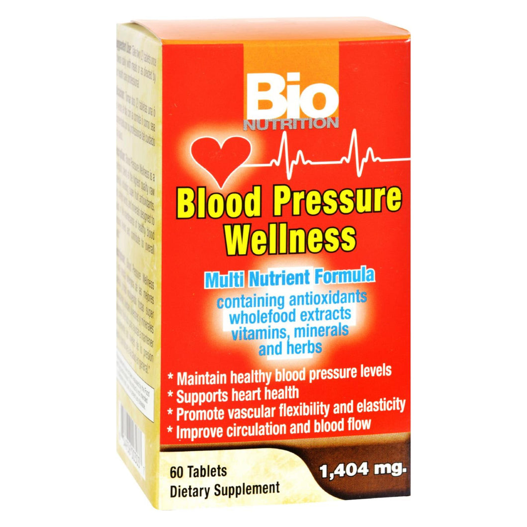 Bio Nutrition - Blood Pressure Wellness - 60 Tablets