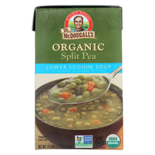 Load image into Gallery viewer, Dr. Mcdougall&#39;s Organic Split Pea Lower Sodium Soup - Case Of 6 - 17.6 Oz.