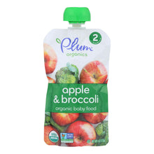 Load image into Gallery viewer, Plum Organics Baby Food - Organic - Broccoli And Apple - Stage 2 - 6 Months And Up - 4 Oz - Case Of 6