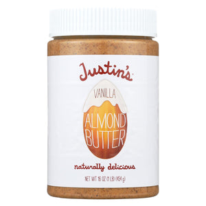 Justin's Nut Butter Almond Butter - Vanilla - Case Of 6 - 16 Oz.