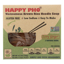 Load image into Gallery viewer, Star Anise Foods Soup - Brown Rice Noodle - Vietnamese - Happy Pho - Zesty Ginger - 4.5 Oz - Case Of 6