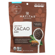 Load image into Gallery viewer, Navitas Naturals Cacao Nibs - Organic - Raw - 8 Oz - Case Of 12