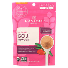 Load image into Gallery viewer, Navitas Naturals Goji Berry Powder - Organic - Freeze-dried - 4 Oz - Case Of 12