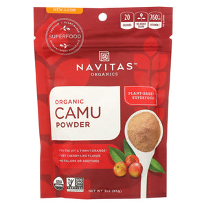 Navitas Naturals Camu Powder - Organic - Raw - 3 Oz - Case Of 6