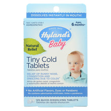 Load image into Gallery viewer, Hylands Homeopathic Baby Tiny Cold Tablets - 125 Tablets