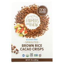 Load image into Gallery viewer, One Degree Organic Foods Sprouted Brown Rice - Cacao Crisps - Case Of 6 - 10 Oz.