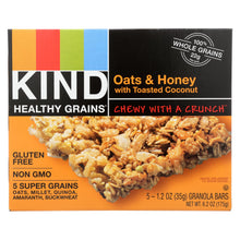 Load image into Gallery viewer, Kind Bar - Granola - Healthy Grains - Oats And Honey With Toasted Coconut - 1.2 Oz - 5 Count - Case Of 8