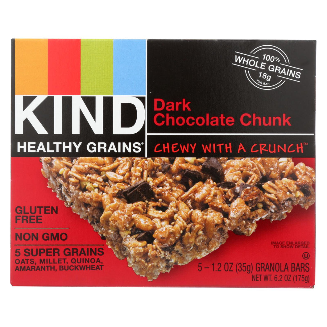 Kind Bar - Granola - Healthy Grains - Dark Chocolate Chunk - 5-1.2 Oz - Case Of 8