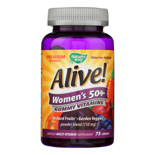 Nature's Way - Alive! Women's Multi-vitamin Gummies - 50 Plus - 75 Gummies