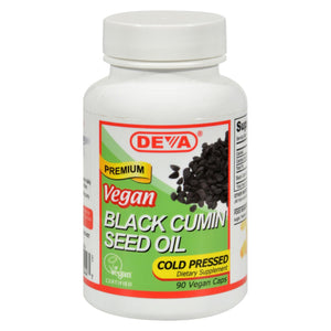 Deva Vegan Vitamins - Black Cumin Seed Oil - 90 Vegan Capsules