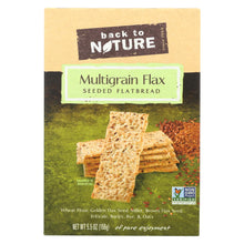 Load image into Gallery viewer, Back To Nature Multigrain Flax Seeded Flatbread Crackers - Case Of 6 - 5.5 Oz.