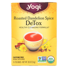 Load image into Gallery viewer, Yogi Tea - Organic - Roasted Dandelion Spice Detox - 16 Tea Bags - 1 Case