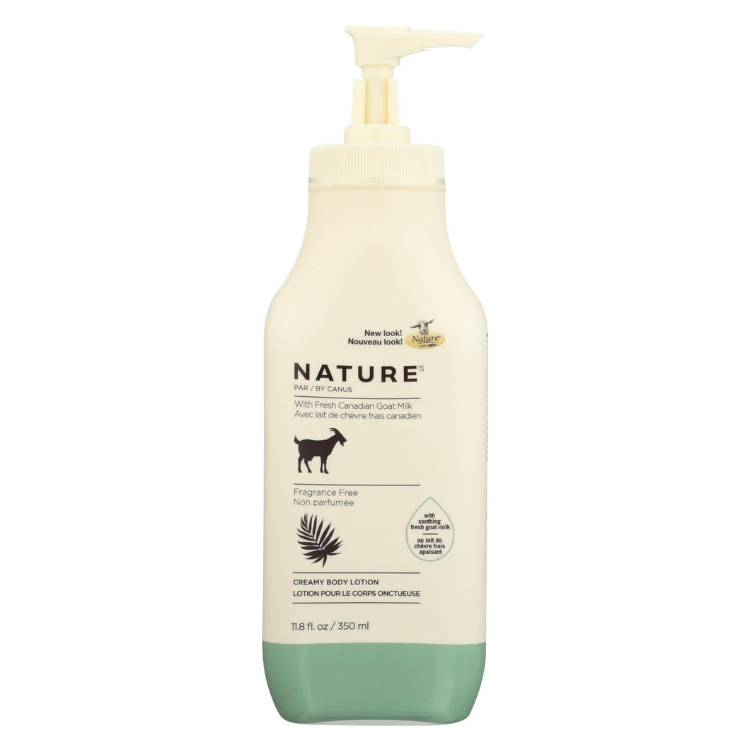 Nature By Canus Lotion - Goats Milk - Nature - Fragrance Free - 11.8 Oz