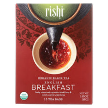 Load image into Gallery viewer, Rishi Organic Tea - English Breakfast - Case Of 6 - 15 Bags