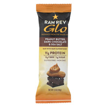 Load image into Gallery viewer, Raw Revolution Glo Bar - Peanut Butter Dark Chocolate And Sea Salt - 1.6 Oz - Case Of 12