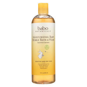Babo Botanicals - Baby Bubble Bath And Wash - Moisturizing - Oatmilk - 15 Oz