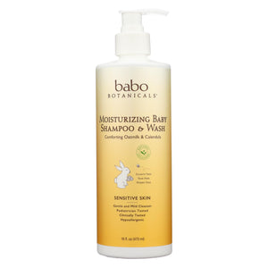 Babo Botanicals - Baby Shampoo And Wash - Moisturizing - Oatmilk - 16 Oz