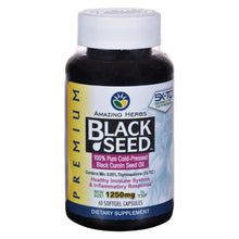 Load image into Gallery viewer, Black Seed Oil - 1250 Mg - 60 Softgel Capsules