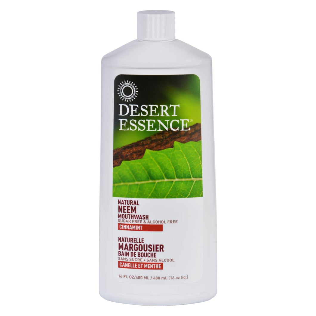 Desert Essence - Mouthwash - Natural Neem - Cinnamint - 16 Oz