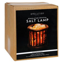 Load image into Gallery viewer, Evolution Salt Crystal Salt Lamp - Wooden Basket - 1 Count