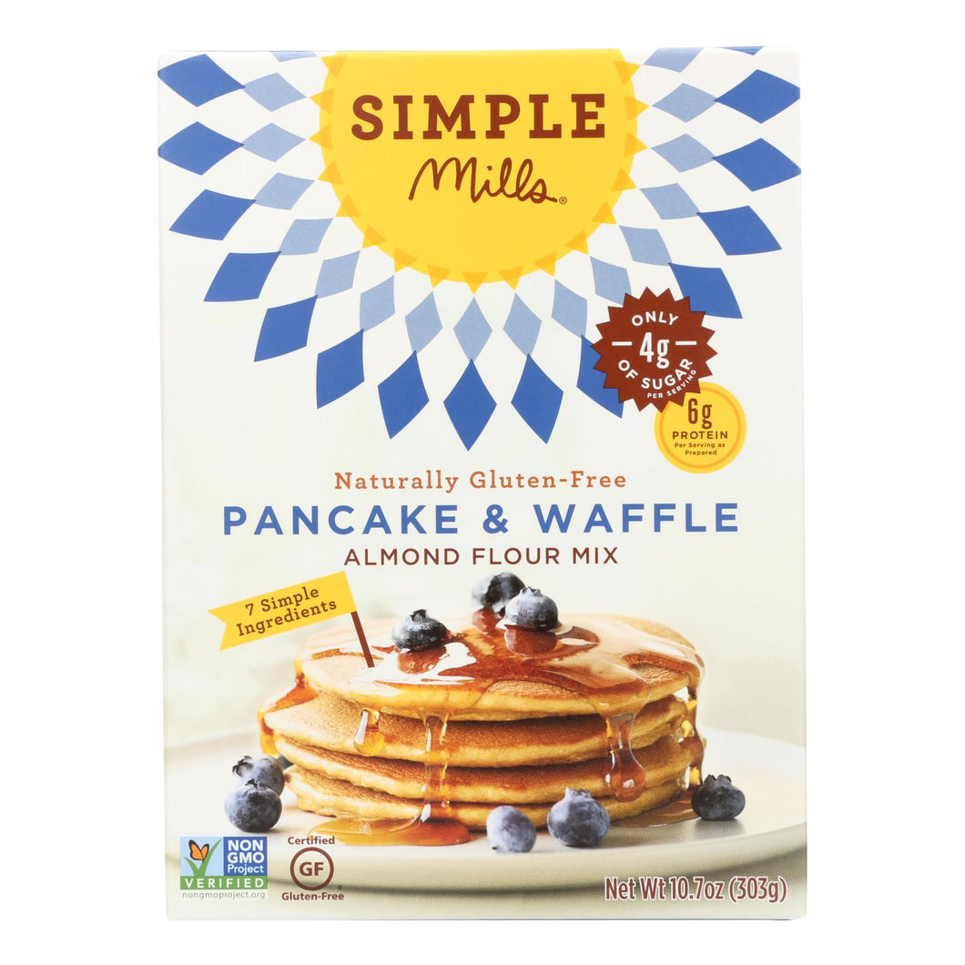 Simple Mills Almond Flour Pancake And Waffle Mix - Case Of 6 - 10.7 Oz.