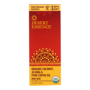 Desert Essence - Coconut Jojoba And Coffee Oil - Organic - 4 Oz