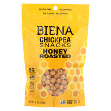 Load image into Gallery viewer, Biena Chickpea Snacks - Honey Roasted - Case Of 8 - 5 Oz.