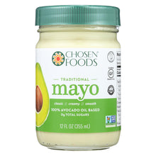 Load image into Gallery viewer, Chosen Foods Avocado Oil - Mayo - Case Of 6 - 12 Oz.