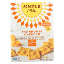 Load image into Gallery viewer, Simple Mills Farmhouse Cheddar Almond Flour Crackers - Case Of 6 - 4.25 Oz.