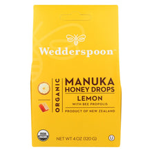 Load image into Gallery viewer, Wedderspoon Drops - Organic - Manuka - 15+ - Lemon - 4 Oz