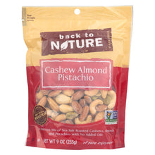 Load image into Gallery viewer, Back To Nature Cashew Almond Pistachio Mix - Case Of 9 - 9 Oz.