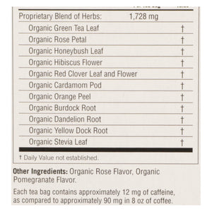 Yogi Tea - Organic - Soothing Rose Hibiscus Skin Detox - Case Of 6 - 16 Bag
