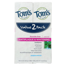Load image into Gallery viewer, Tom&#39;s Of Maine Toothpaste - Anti Plaque - White - Case Of 3 - 2 Count