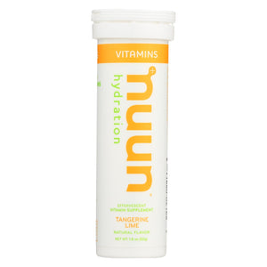Nuun Vitamins Drink Tab - Tangerine - Lime - Case Of 8 - 12 Tab