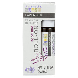 Aura Cacia - Roll On Essential Oil - Lavender - Case Of 4 - .31 Fl Oz