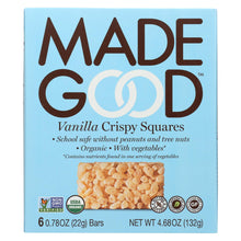 Load image into Gallery viewer, Made Good Crispy Squares - Vanilla - Case Of 6 - 4.68 Oz.