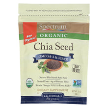 Load image into Gallery viewer, Spectrum Essentials Organic Chia Seeds - Omega-3 And Fiber - 12 Oz