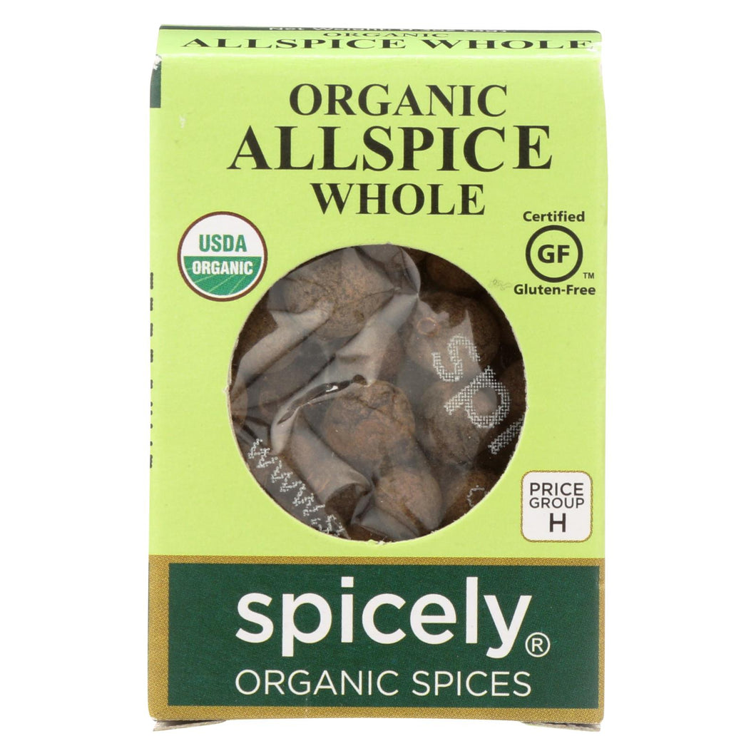 Spicely Organics - Organic Allspice - Whole - Case Of 6 - 0.3 Oz.