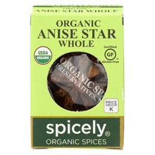Load image into Gallery viewer, Spicely Organics - Organic Star Anise - Whole - Case Of 6 - 0.1 Oz.